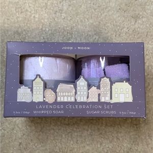 New Joon x Moon Lavender Celebration Set Whipped soar & Sugar Scrubs.